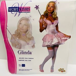 Glinda the Good Witch Costume Adult Wizard of Oz Halloween Fancy Dress